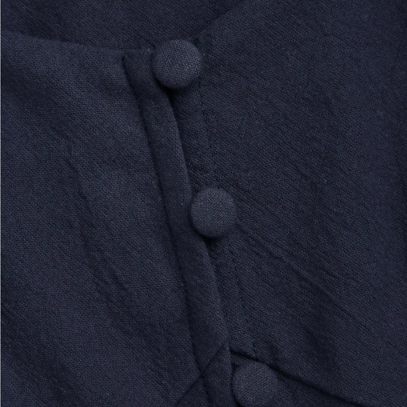 Corset button down crop tank top - Picture 4 of 5